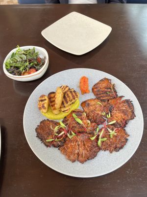 Anticuchos con ocopa  at Veda Restaurante in Miraflores