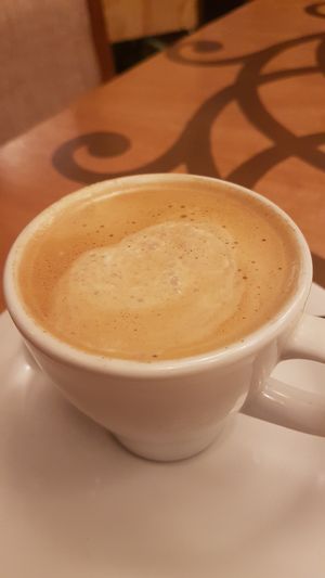 cappuccino  at Veda Restaurante in Miraflores