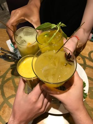 Virgin cocktails at Veda Restaurante in Miraflores