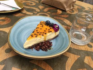 Cheesecake  at Veda Restaurante in Miraflores