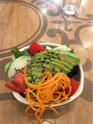Starter salad  at Veda Restaurante in Miraflores