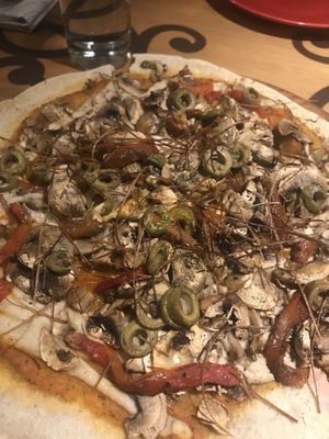 Sicilian pizza  at Veda Restaurante in Miraflores