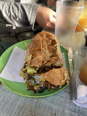 Torta de pastor  at Malportaco in Mexico City