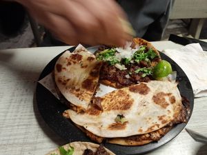 La gringa o quesadilla at Malportaco in Mexico City