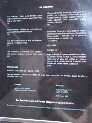 Menu 01-2024 #Veganuary at Malportaco in Mexico City