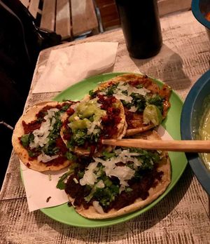 tacos  at Malportaco in Mexico City