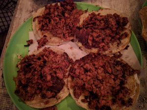 Tacos at Malportaco in Mexico City