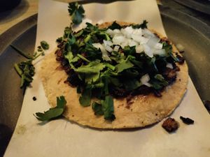 'Tripa' seitan taco at Malportaco in Mexico City