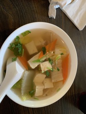 Tofu vegetable soup  at Thai Season in North Myrtle Beach
