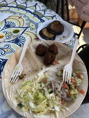   at Aba's Falafel in Rhinebeck