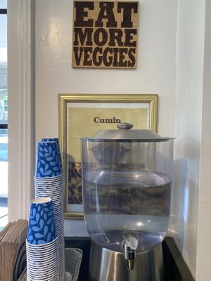 I'll be cumin back for more veggies!  at Aba's Falafel in Rhinebeck