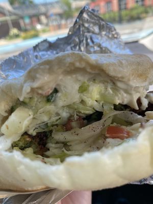   at Aba's Falafel in Rhinebeck