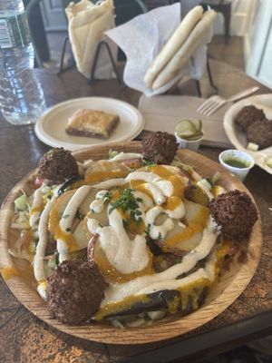   at Aba's Falafel in Rhinebeck