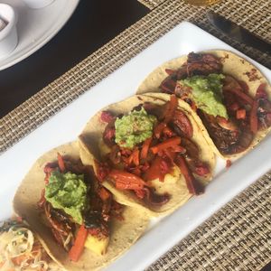 Vegan Tacos at Casa Tequila in Cancun