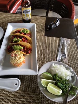 Tacos al pastor at Casa Tequila in Cancun