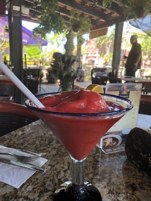 Virgin strawberry daiquiri  at Casa Tequila in Cancun