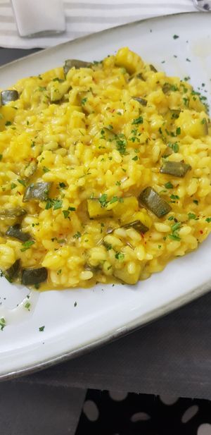Risotto with zucchini at Donna Carmela in Guasto
