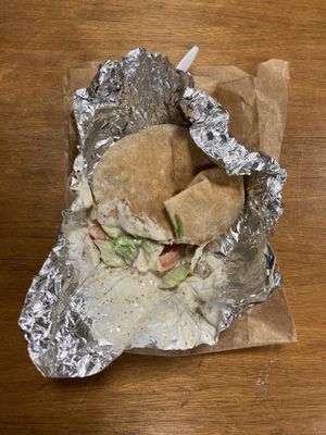 Falafel  at Rainbow Falafel in New York City