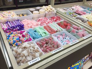 Veggie pick 'n' mix at Hardy's Original Sweet Shop in Salisbury
