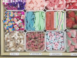 Veggie pick and mix at Hardy's Original Sweet Shop in Salisbury