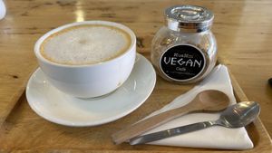 Hot Thai tea   at Hua Hin Vegan Cafe and Wine in Hua Hin