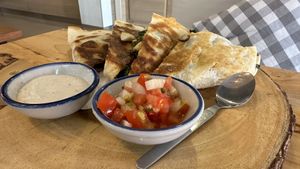  Vegan quesadilla   at Hua Hin Vegan Cafe and Wine in Hua Hin