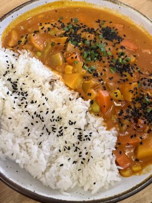 Japanese curry and rice   at Hua Hin Vegan Cafe and Wine in Hua Hin