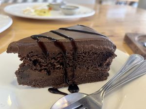 Chocolate cake   at Hua Hin Vegan Cafe and Wine in Hua Hin