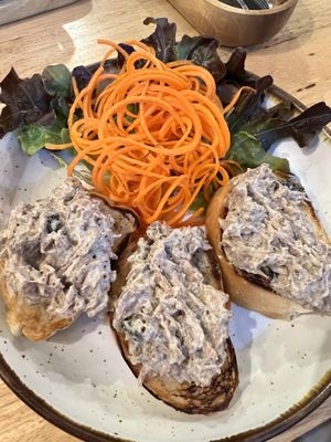 ‘Tuna’ sandwiches   at Hua Hin Vegan Cafe and Wine in Hua Hin