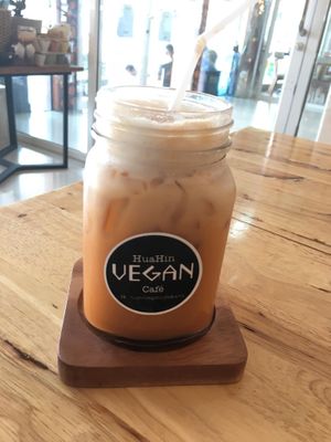 thai tea  at Hua Hin Vegan Cafe and Wine in Hua Hin