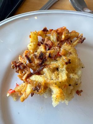 potato pancake  at Hua Hin Vegan Cafe and Wine in Hua Hin