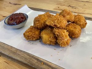 Crispy tofu nuggets, 120 baht  at Hua Hin Vegan Cafe and Wine in Hua Hin