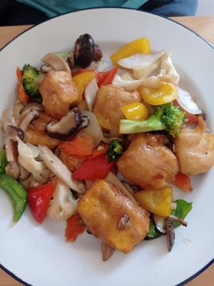 Scrambled tofu #Veganuary at Hua Hin Vegan Cafe and Wine in Hua Hin