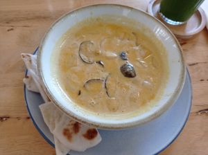 Mushroom butter massala #Veganuary at Hua Hin Vegan Cafe and Wine in Hua Hin