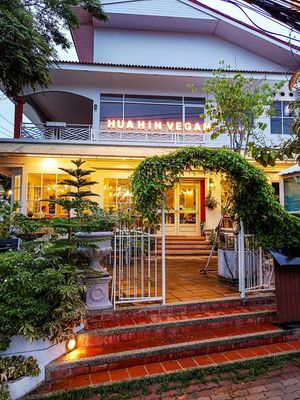 Quite the Entrance at Hua Hin Vegan Cafe and Wine in Hua Hin