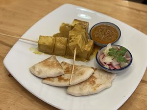 Tofu satay - Hua Hin Vegan Café   at Hua Hin Vegan Cafe and Wine in Hua Hin