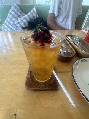 Iced teaa  at Hua Hin Vegan Cafe and Wine in Hua Hin