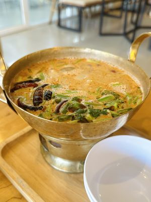 Tom yum soup (155 THB)  at Hua Hin Vegan Cafe and Wine in Hua Hin