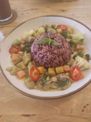 Thay Green Curry at Hua Hin Vegan Cafe and Wine in Hua Hin