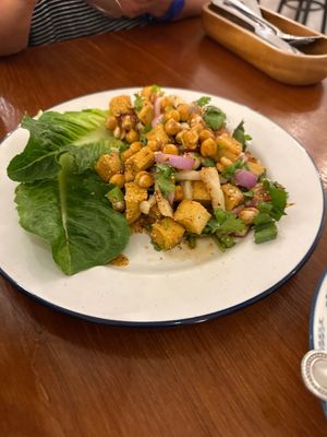 Larb Het (Mushroom)  at Hua Hin Vegan Cafe and Wine in Hua Hin