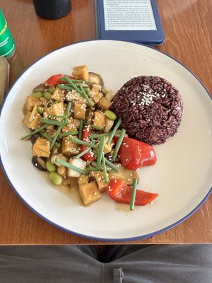 Tofu stir fry   at Hua Hin Vegan Cafe and Wine in Hua Hin