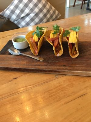 Lentil Tacos at Hua Hin Vegan Cafe and Wine in Hua Hin