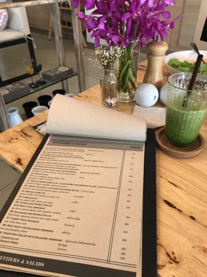 Menu at Hua Hin Vegan Cafe and Wine in Hua Hin