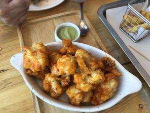 Cauliflower wings at Hua Hin Vegan Cafe and Wine in Hua Hin