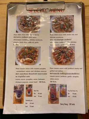 Menu at Hua Hin Vegan Cafe and Wine in Hua Hin