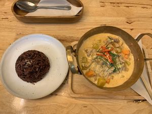 Curry at Hua Hin Vegan Cafe and Wine in Hua Hin