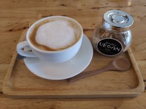 Café Latte at Hua Hin Vegan Cafe and Wine in Hua Hin
