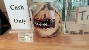 Vegan cookie at Hua Hin Vegan Cafe and Wine in Hua Hin