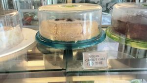 Carrot cake at Hua Hin Vegan Cafe and Wine in Hua Hin
