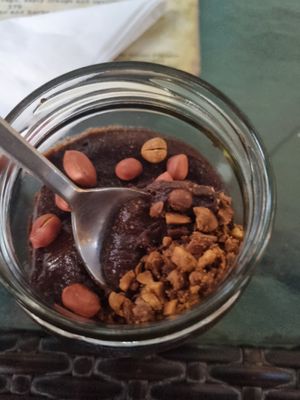 Chocolate peanut butter tart at Justbe by Nidhi Nahata in Bangalore